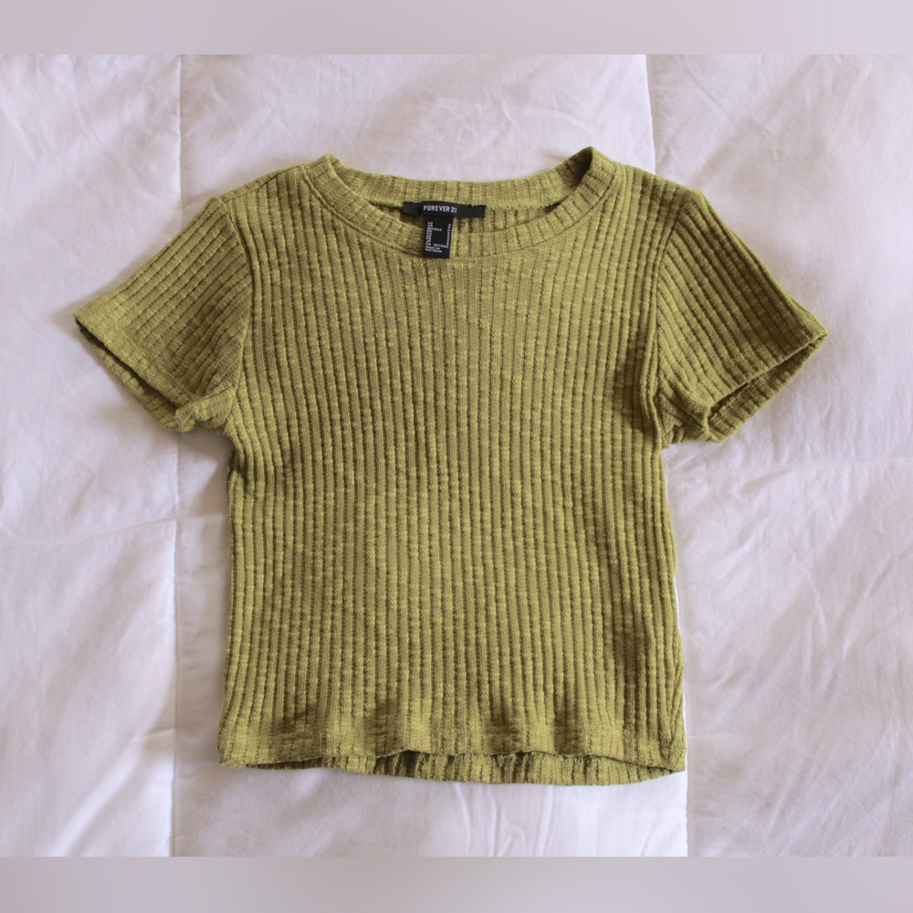Forever 21 Ribbed Baby Tee (S)